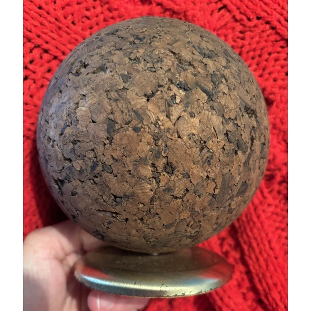 Vintage PAT Bulletin Ball, 1970s Retro Ketcham & McDougall, Roseland NJ, Cork